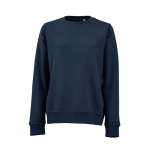 Damen-Sweatshirt aus Bio-Baumwolle Rundhals 300 g/m² Waikiki farbe marineblau Ansicht von vorne