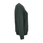 Damen-Sweatshirt aus Bio-Baumwolle Rundhals 300 g/m² Waikiki farbe dunkelgrün zweite Ansicht