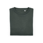 Damen-Sweatshirt aus Bio-Baumwolle Rundhals 300 g/m² Waikiki farbe dunkelgrün zweite Ansicht von vorne