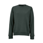 Damen-Sweatshirt aus Bio-Baumwolle Rundhals 300 g/m² Waikiki farbe dunkelgrün Ansicht von vorne