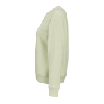 Damen-Sweatshirt aus Bio-Baumwolle Rundhals 300 g/m² Waikiki farbe pastelgrün dritte Ansicht