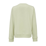 Damen-Sweatshirt aus Bio-Baumwolle Rundhals 300 g/m² Waikiki farbe pastelgrün Ansicht von hinten