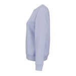 Damen-Sweatshirt aus Bio-Baumwolle Rundhals 300 g/m² Waikiki farbe pastellblau dritte Ansicht