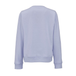 Damen-Sweatshirt aus Bio-Baumwolle Rundhals 300 g/m² Waikiki farbe pastellblau Ansicht von hinten
