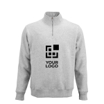 Unisex-Sweatshirt aus Bio-Baumwolle mit 1/4-Reißverschluss 340g/m² Hauptansicht