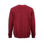 Unisex-Sweatshirt aus Bio-Baumwolle, Rundhals 340 g/m² Nazaré farbe bordeaux Ansicht von hinten