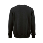 Unisex-Sweatshirt aus Bio-Baumwolle, Rundhals 340 g/m² Nazaré farbe schwarz Ansicht von hinten