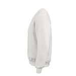 Unisex-Sweatshirt aus Bio-Baumwolle, Rundhals 340 g/m² Nazaré farbe weiß dritte Ansicht