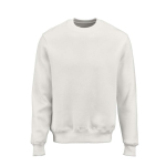 Unisex-Sweatshirt aus Bio-Baumwolle, Rundhals 340 g/m² Nazaré farbe weiß Ansicht von vorne