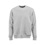 Unisex-Sweatshirt aus Bio-Baumwolle, Rundhals 340 g/m² Nazaré farbe grau mamoriert Ansicht von vorne