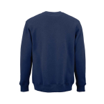 Unisex-Sweatshirt aus Bio-Baumwolle, Rundhals 340 g/m² Nazaré farbe marineblau Ansicht von hinten
