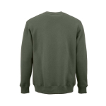 Unisex-Sweatshirt aus Bio-Baumwolle, Rundhals 340 g/m² Nazaré farbe militärgrün Ansicht von hinten