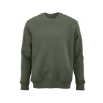 Unisex-Sweatshirt aus Bio-Baumwolle, Rundhals 340 g/m² Nazaré farbe militärgrün Ansicht von vorne