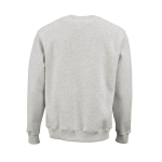 Unisex-Sweatshirt aus Bio-Baumwolle, Rundhals 340 g/m² Nazaré farbe hellgrau Ansicht von hinten