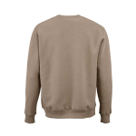 Unisex-Sweatshirt aus Bio-Baumwolle, Rundhals 340 g/m² Nazaré farbe hellbraun Ansicht von hinten