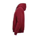 Unisex-Kapuzenpullover aus Bio-Baumwolle 340g/m² Tulum farbe bordeaux dritte Ansicht