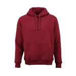 Unisex-Kapuzenpullover aus Bio-Baumwolle 340g/m² Tulum farbe bordeaux Ansicht von vorne
