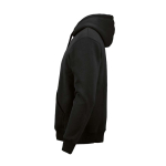 Unisex-Kapuzenpullover aus Bio-Baumwolle 340g/m² Tulum farbe schwarz dritte Ansicht