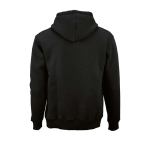 Unisex-Kapuzenpullover aus Bio-Baumwolle 340g/m² Tulum farbe schwarz Ansicht von hinten