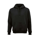 Unisex-Kapuzenpullover aus Bio-Baumwolle 340g/m² Tulum farbe schwarz Ansicht von vorne