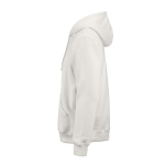 Unisex-Kapuzenpullover aus Bio-Baumwolle 340g/m² Tulum farbe weiß dritte Ansicht