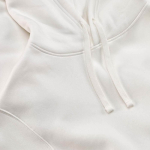 Unisex-Kapuzenpullover aus Bio-Baumwolle 340g/m² Tulum farbe weiß Detailansicht