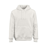 Unisex-Kapuzenpullover aus Bio-Baumwolle 340g/m² Tulum farbe weiß Ansicht von vorne