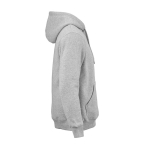 Unisex-Kapuzenpullover aus Bio-Baumwolle 340g/m² Tulum farbe grau mamoriert zweite Ansicht