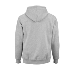 Unisex-Kapuzenpullover aus Bio-Baumwolle 340g/m² Tulum farbe grau mamoriert Ansicht von hinten