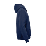 Unisex-Kapuzenpullover aus Bio-Baumwolle 340g/m² Tulum farbe marineblau zweite Ansicht