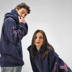 Unisex-Kapuzenpullover aus Bio-Baumwolle 340g/m² Tulum farbe marineblau Ansicht der Umgebung