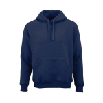 Unisex-Kapuzenpullover aus Bio-Baumwolle 340g/m² Tulum farbe marineblau Ansicht von vorne