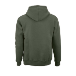 Unisex-Kapuzenpullover aus Bio-Baumwolle 340g/m² Tulum farbe militärgrün Ansicht von hinten