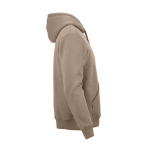 Unisex-Kapuzenpullover aus Bio-Baumwolle 340g/m² Tulum farbe hellbraun zweite Ansicht
