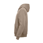 Unisex-Kapuzenpullover aus Bio-Baumwolle 340g/m² Tulum farbe hellbraun dritte Ansicht