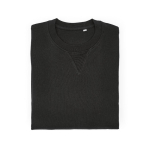 Unisex-Sweatshirt aus Bio-Baumwolle French Terry 300g/m² Capri farbe schwarz zweite Ansicht von vorne