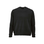 Unisex-Sweatshirt aus Bio-Baumwolle French Terry 300g/m² Capri farbe schwarz Ansicht von vorne