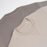Unisex-Sweatshirt aus Bio-Baumwolle French Terry 300g/m² Capri farbe grau Detailansicht