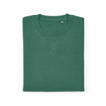 Unisex-Sweatshirt aus Bio-Baumwolle French Terry 300g/m² Capri farbe dunkelgrün zweite Ansicht von vorne