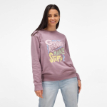 Unisex-Sweatshirt aus Bio-Baumwolle French Terry 300g/m² Capri farbe lila dritte Ansicht der Umgebung