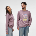 Unisex-Sweatshirt aus Bio-Baumwolle French Terry 300g/m² Capri farbe lila Ansicht der Umgebung