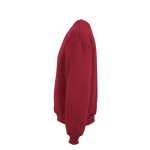 Unisex Oversize-Sweatshirt aus Bio-Baumwolle 340g/m² Whitehaven farbe bordeaux dritte Ansicht