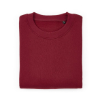 Unisex Oversize-Sweatshirt aus Bio-Baumwolle 340g/m² Whitehaven farbe bordeaux zweite Ansicht von vorne
