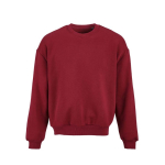 Unisex Oversize-Sweatshirt aus Bio-Baumwolle 340g/m² Whitehaven farbe bordeaux Ansicht von vorne