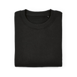 Unisex Oversize-Sweatshirt aus Bio-Baumwolle 340g/m² Whitehaven farbe schwarz zweite Ansicht von vorne