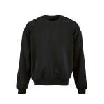 Unisex Oversize-Sweatshirt aus Bio-Baumwolle 340g/m² Whitehaven farbe schwarz Ansicht von vorne