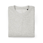 Unisex Oversize-Sweatshirt aus Bio-Baumwolle 340g/m² Whitehaven farbe hellgrau zweite Ansicht von vorne