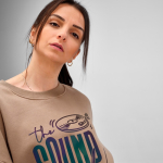 Unisex Oversize-Sweatshirt aus Bio-Baumwolle 340g/m² Whitehaven farbe hellbraun fünfte Ansicht