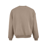 Unisex Oversize-Sweatshirt aus Bio-Baumwolle 340g/m² Whitehaven farbe hellbraun Ansicht von hinten