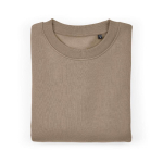 Unisex Oversize-Sweatshirt aus Bio-Baumwolle 340g/m² Whitehaven farbe hellbraun zweite Ansicht von vorne